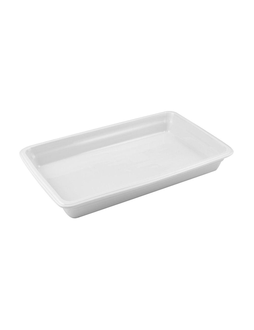 GN 1/1 induction compatible white porcelain container - 6.5 cm deep