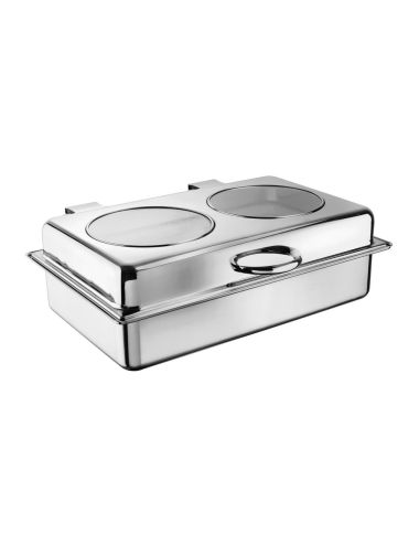 Rectangulaire vitré - Chafing dish Atlantic à poser - PADERNO