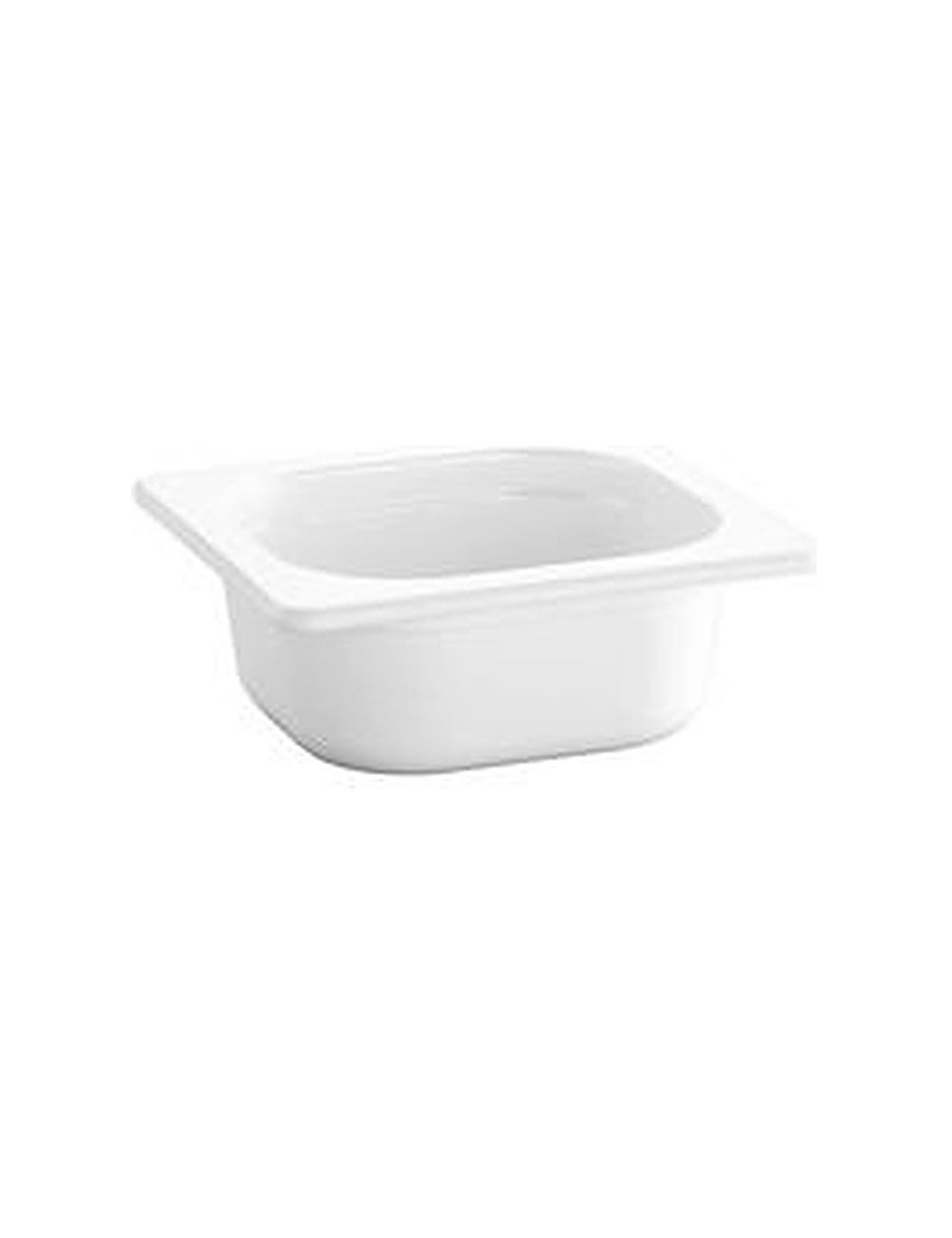 GN 1/6 white melamine container - 6.5 cm deep