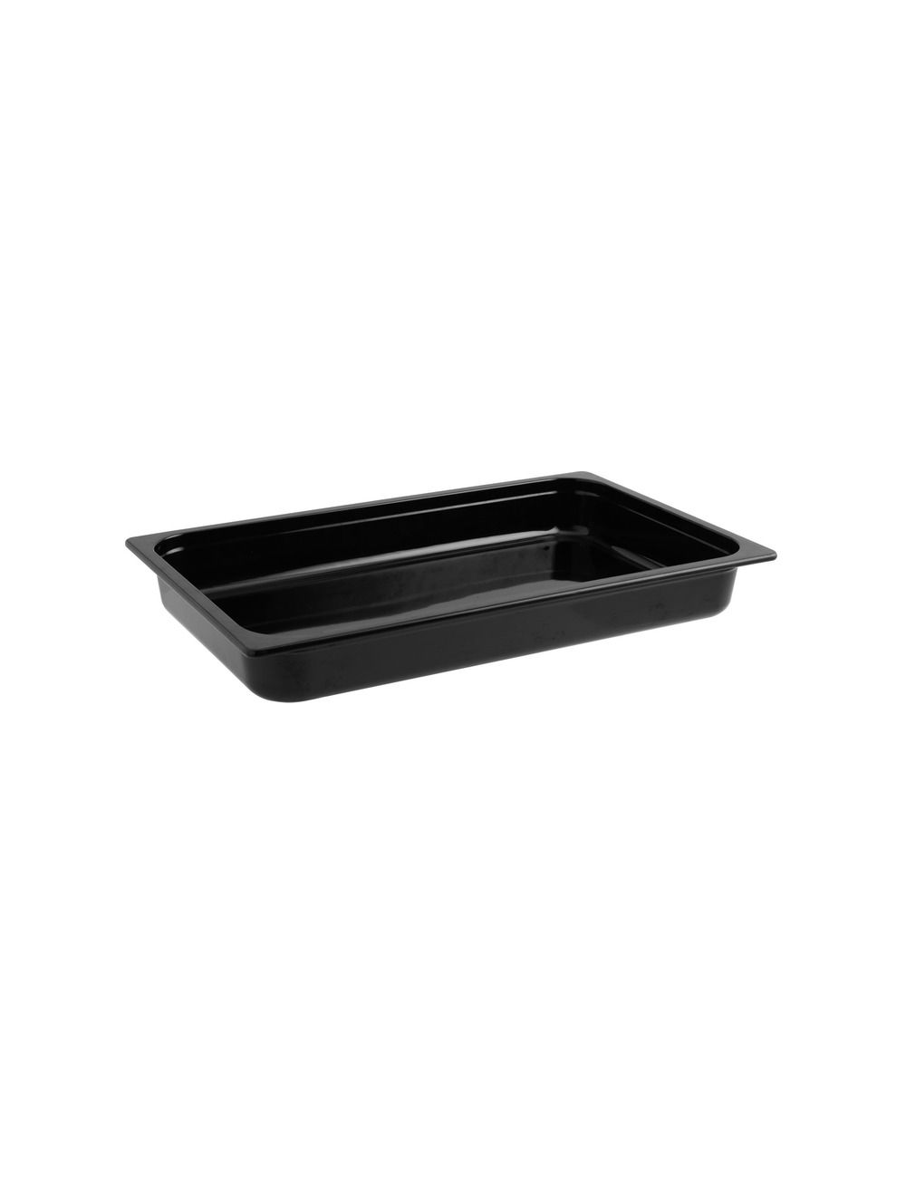 GN 1/1 black melamine container - 6.5 cm deep
