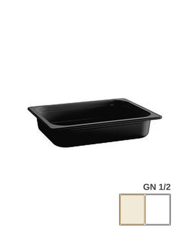 GN 1/2 - Black Melamine Gastronorm Container - PADERNO