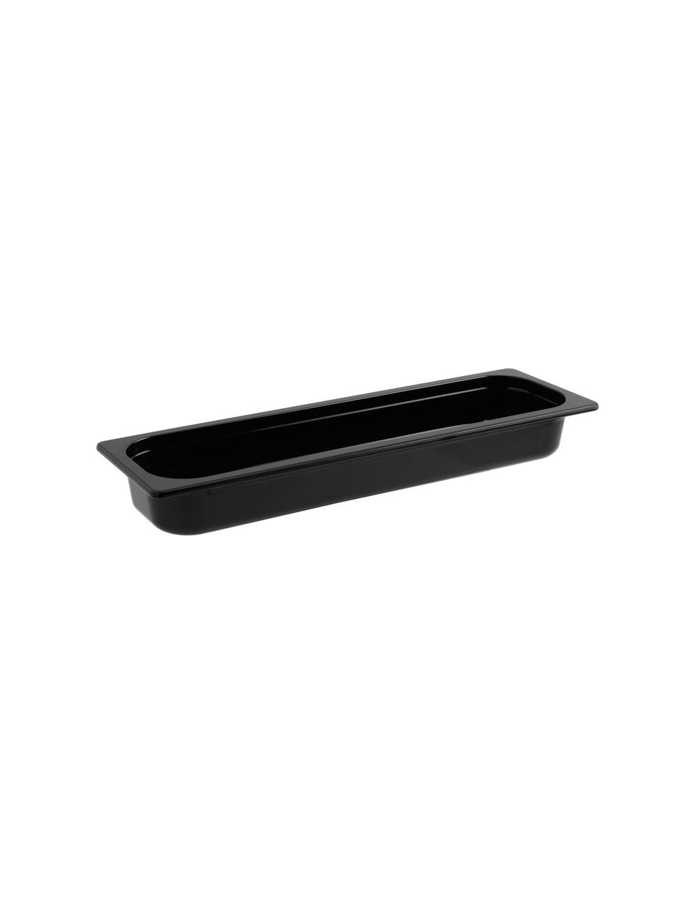 Bac GN 2/4 mélamine noire - profondeur 6,5 cm