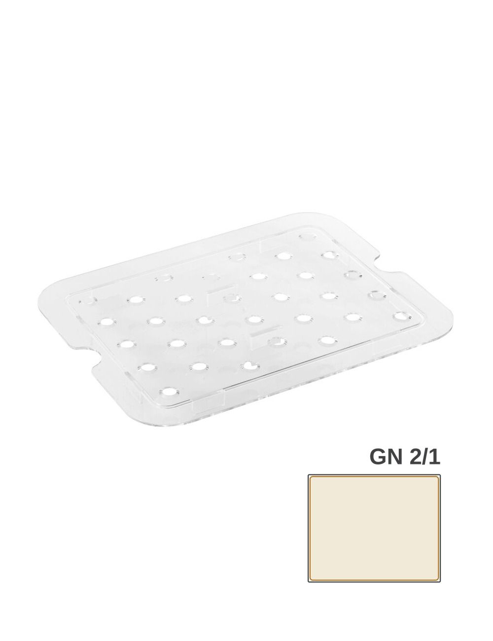 GN 2/1 - Tritan Perforated Drainer Plate - PADERNO