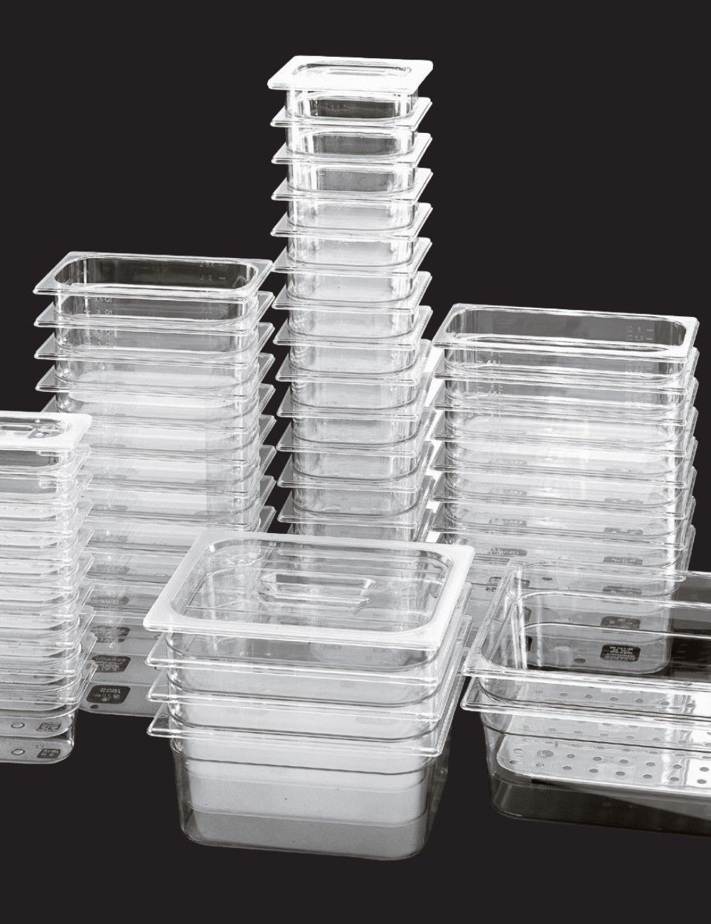 PADERNO clear Tritan gastronorm containers